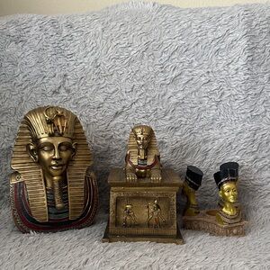 Egyptian Themed 3 Piece Decorative Set